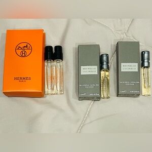 Hermès and Brunello Cucinelli Men’s Cologne Sampler Set
